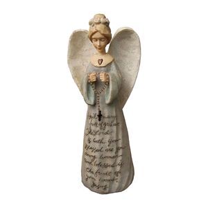 Enesco Hail Mary Angel 2002 Foundations Resin Figurine by Karen Hahn #109284